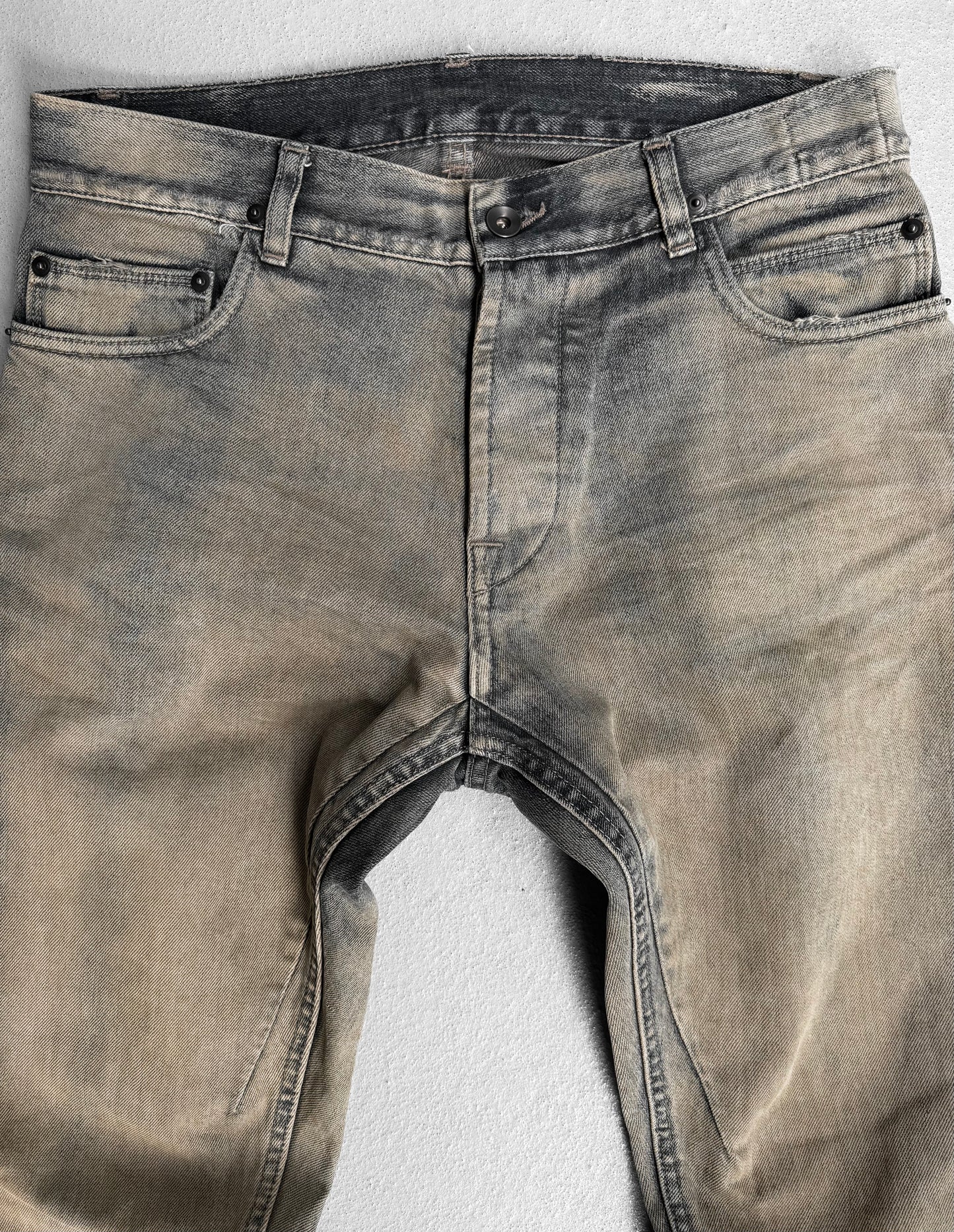 Rick Owens DRKSHDW AW10 “GLEAM” Mineral Wash ‘Torrence Cut’ Selvedge Denim