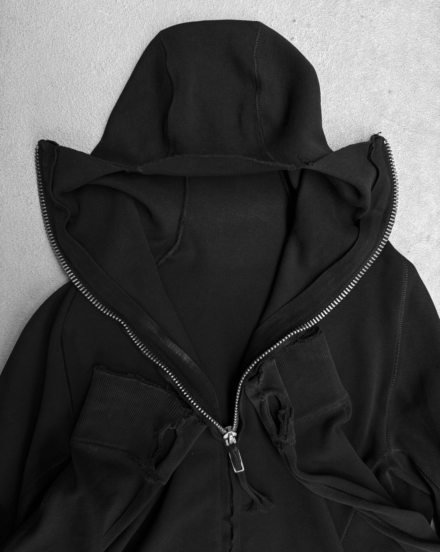 Boris Bidjan Saberi AW11-12 'ZIPPER1' Ninja Raglan Hoodie
