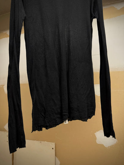 Rick Owens AW23 "LUXOR" Black Sheer Long-sleeves detail | DRIEW GARMENTS
