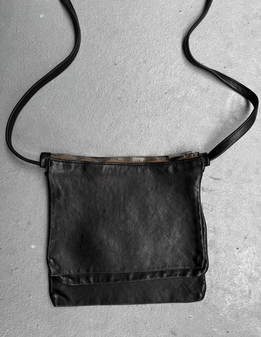 GUIDI 'PKT04' Small Kangaroo Leather 3-Pocket Sling Bag