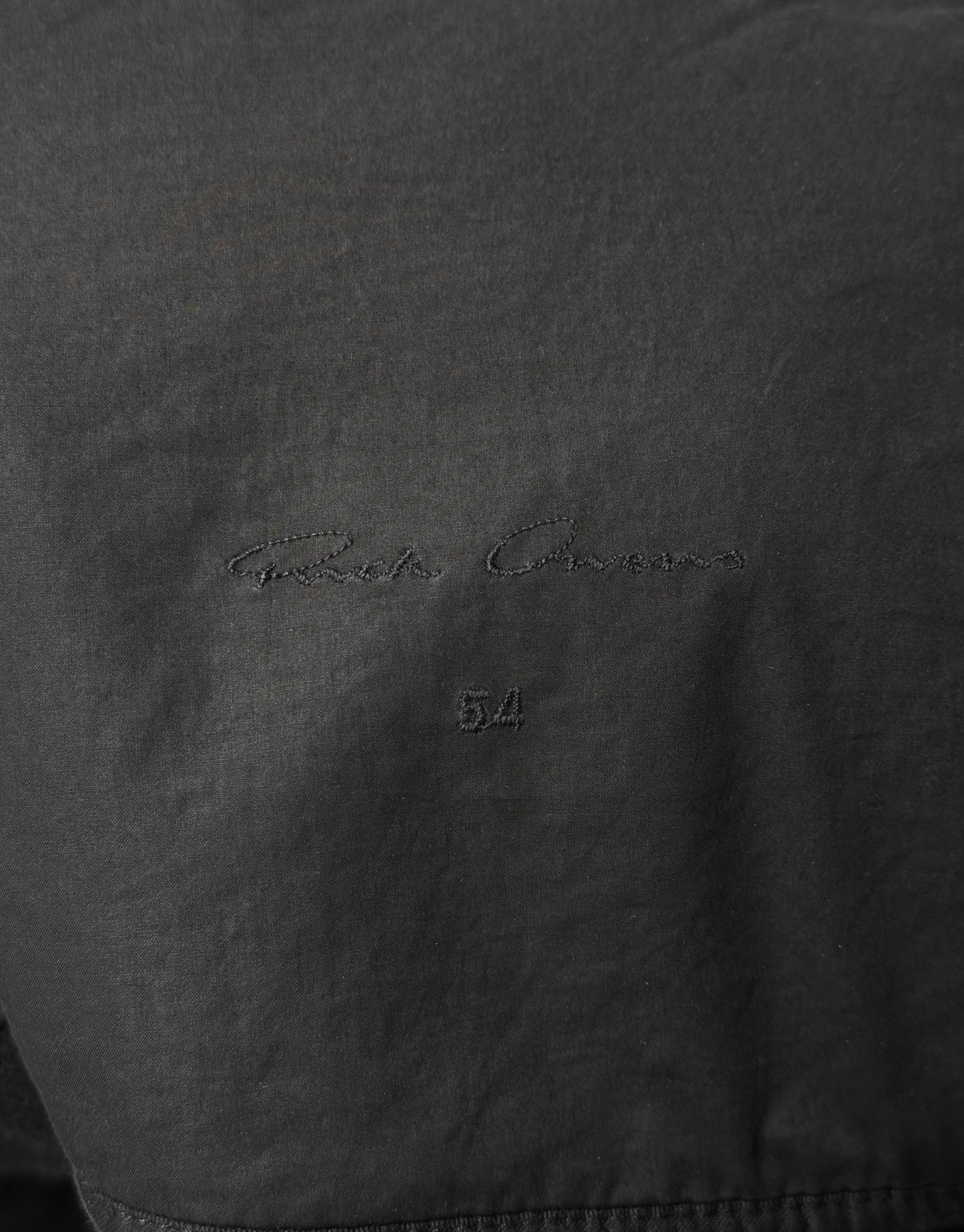 Rick Owens AW15 "SPHINX" Mollino Asymmetrical Front Zip Heavy Wool Coat detail | DRIEW GARMENTS
