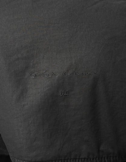 Rick Owens AW15 "SPHINX" Mollino Asymmetrical Front Zip Heavy Wool Coat detail | DRIEW GARMENTS