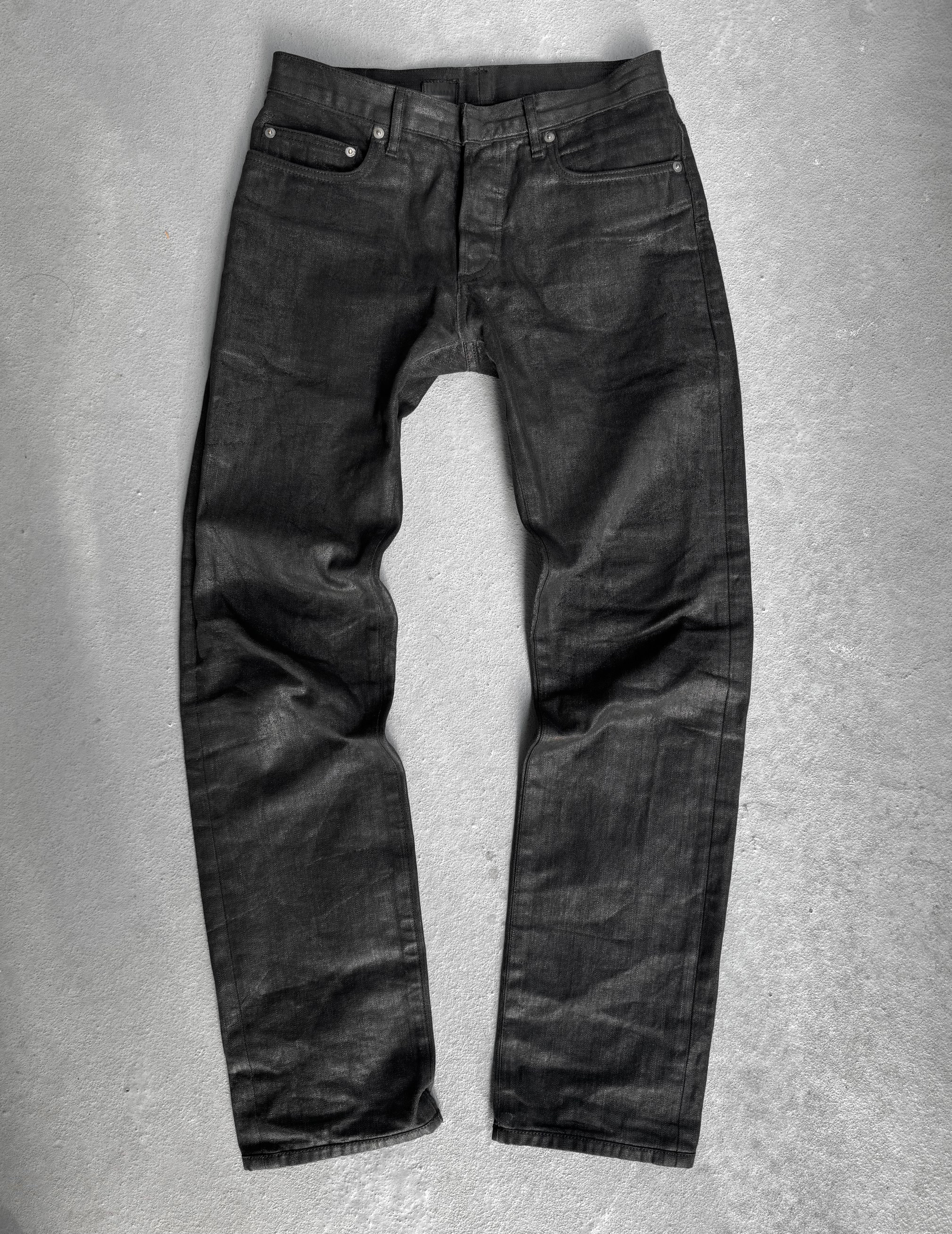 Dior Homme Early 2000s Wax Coated Denim Jeans | Size 27-28 – DRIEW