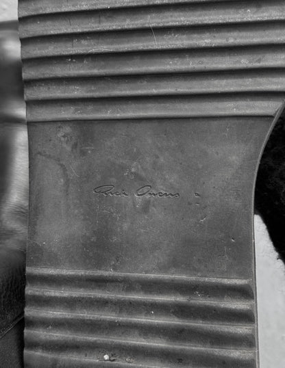 Rick Owens SS22 "FOGACHINE" Beatle Tubro Cyclops Chelsea Leather Boots