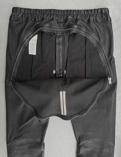 Rick Owens AW23 "LUXOR" Gary Lamb Leather Skinny Pants