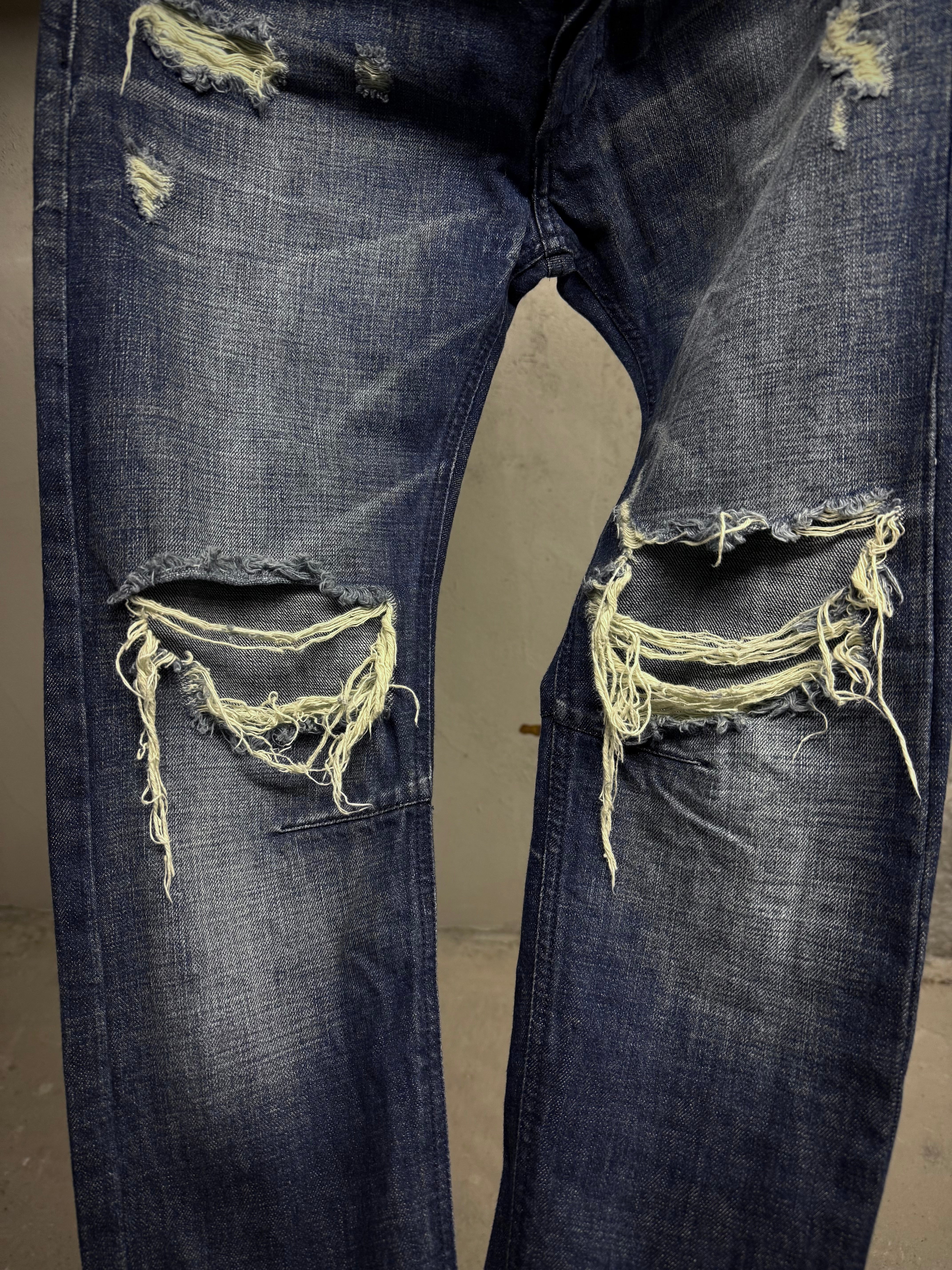 Pierre Balmain SS12 Distressed Skinny Denim | Size 29-30 – DRIEW