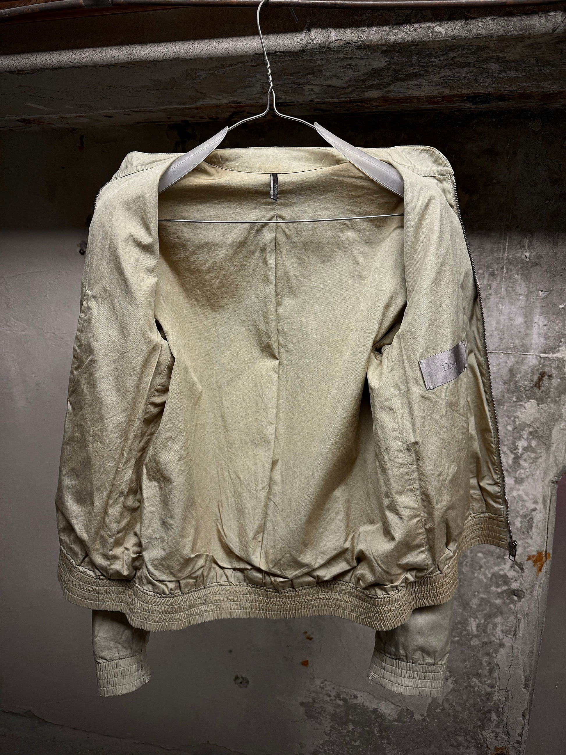 DIOR HOMME by Hedi Slimane SS07 “We Look Good Together”Beige Multi Zip Cropped Jacket detail | DRIEW GARMENTS