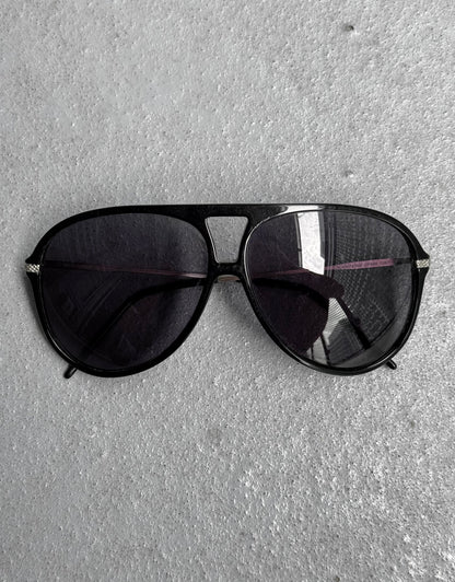 DIOR HOMME by Hedi Slimane Early 00s Purple Tinted ‘BlackTie-129S’ Aviator Sunglasses