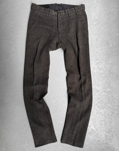 The Viridi-Anne Early 00s Straight Leg Wool Trousers