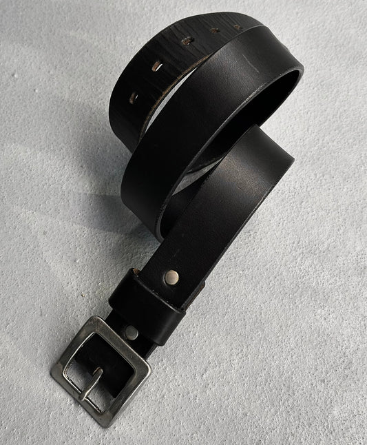 Issey Miyake 00s Leather Buckle Belt