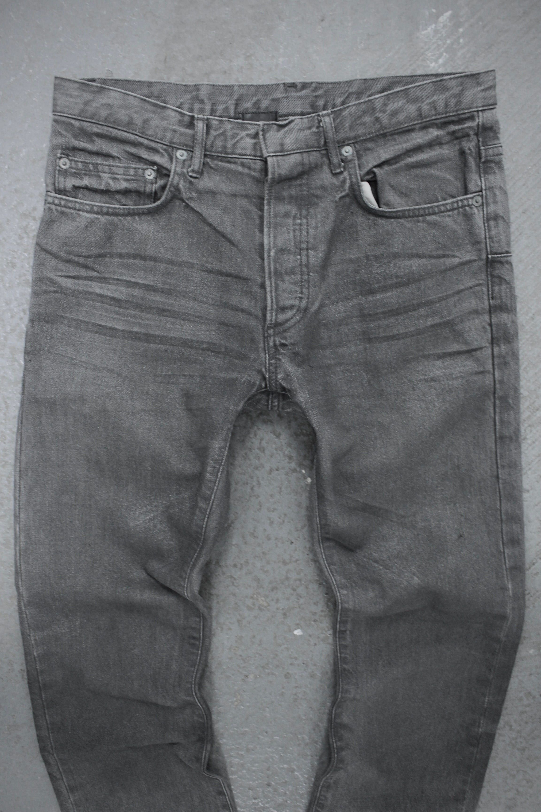 DIOR HOMME Early 00s Grey Glitter Bootcut Denim | DRIEW
