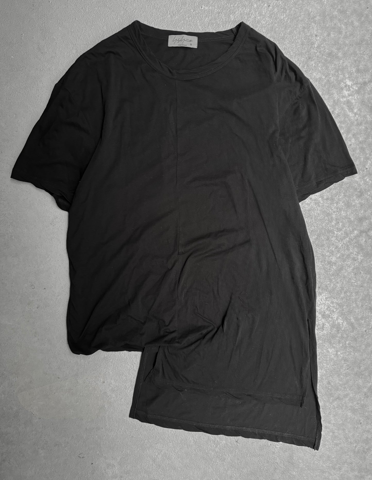 Yohji Yamamoto POUR HOMME SS23 Asymmetric Panel Double Layer T-shirt