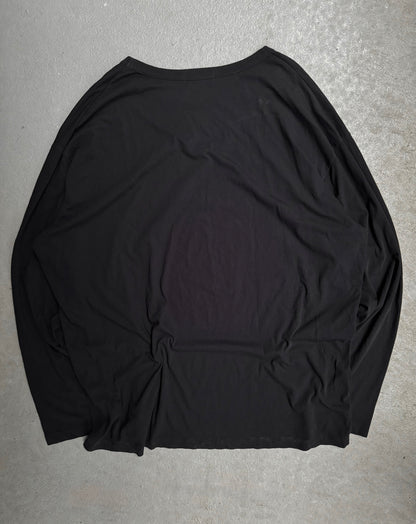 Yohji Yamamoto POUR HOMME SS20 Navy Eye Hand Graphic Long-sleeves