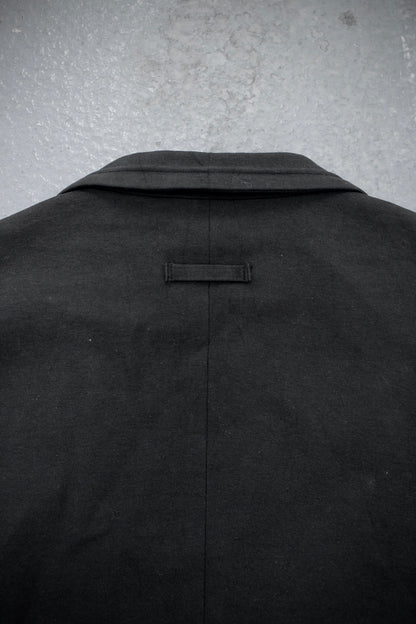 Jean Paul Gaultier Jean-Paul GAULTIER HOMME 90s Charcoal Grey Unlined Work Blazer detail | DRIEW GARMENTS