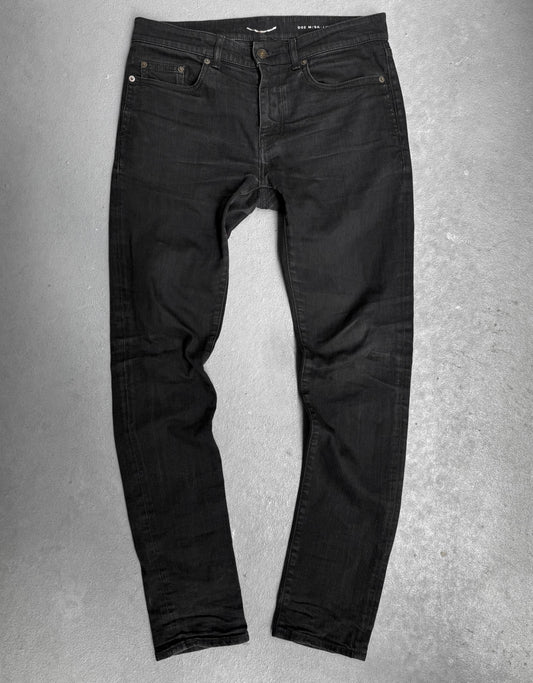 Saint Laurent Paris AW17 Washed Black ‘D02’ Skinny Denim