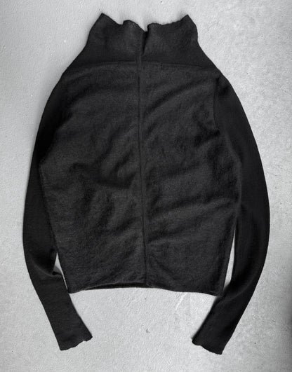 Rick Owens AW06 “DUSTULATOR” Mohair Sheer Panels Turtleneck Knit