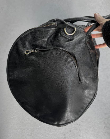 MiharaYasuhiro x Jas M.B SS09 ‘Boston’ Tornado Zip Black Cowhide Leather Duffle Bag