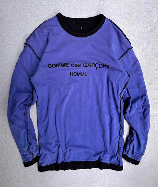 COMME des GARÇONS HOMME SS02 Reversible Logo Long-sleeves