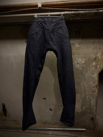 DEVOA 2010s Indigo Chain Seam J-Cut Selvedge Denim detail | DRIEW GARMENTS