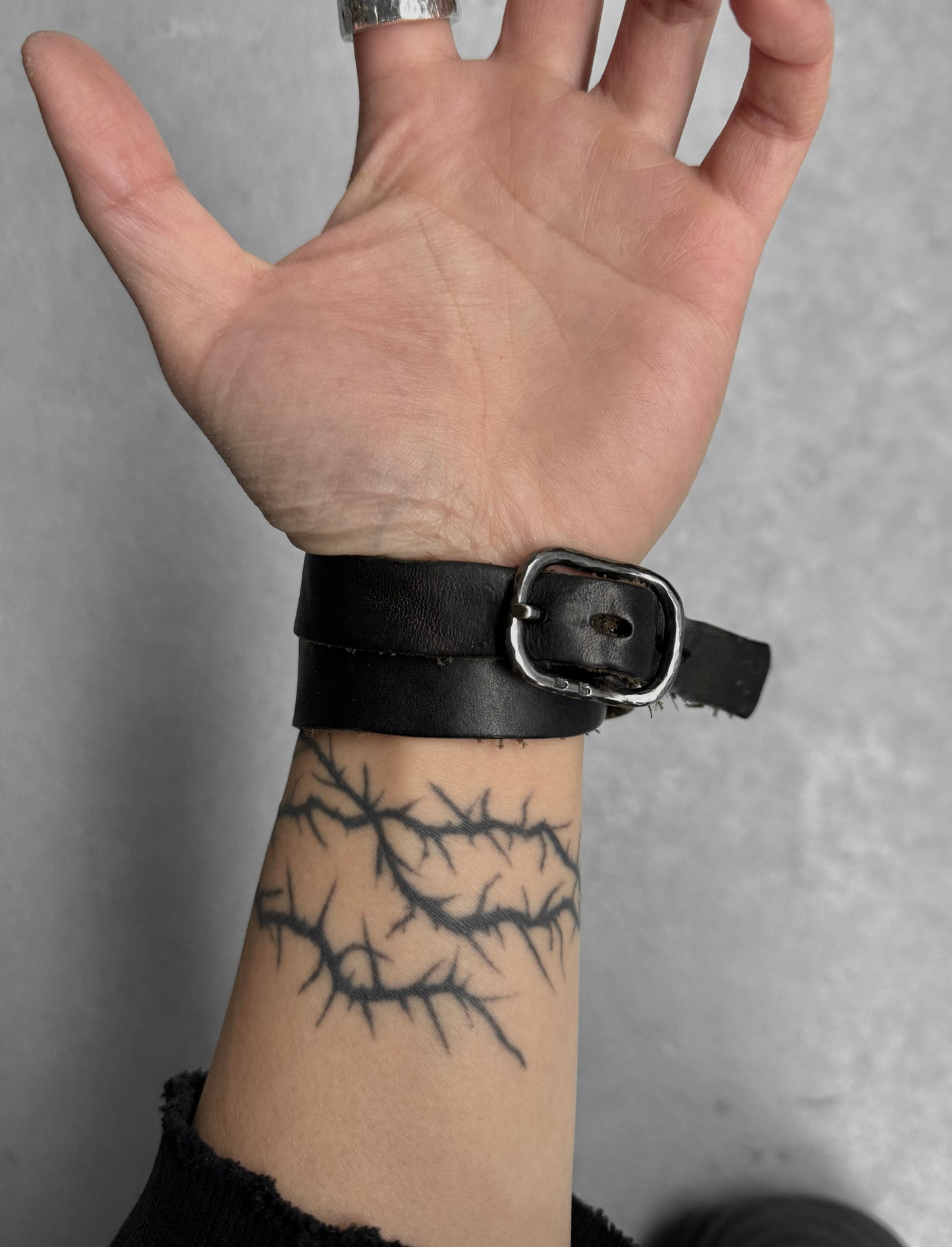 WERKSTATT:MÜNCHEN Double Wrap Leather Wristband