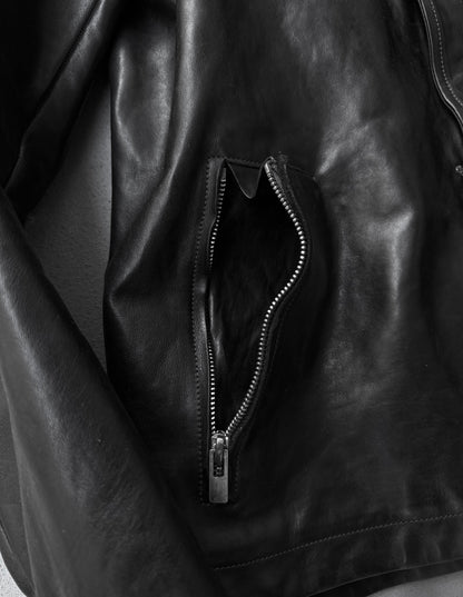 Carol Christian Poell ‘LM/2498 CORS-PTC/010’ Object-dyed Lined Scarstitch Horse Leather Jacket