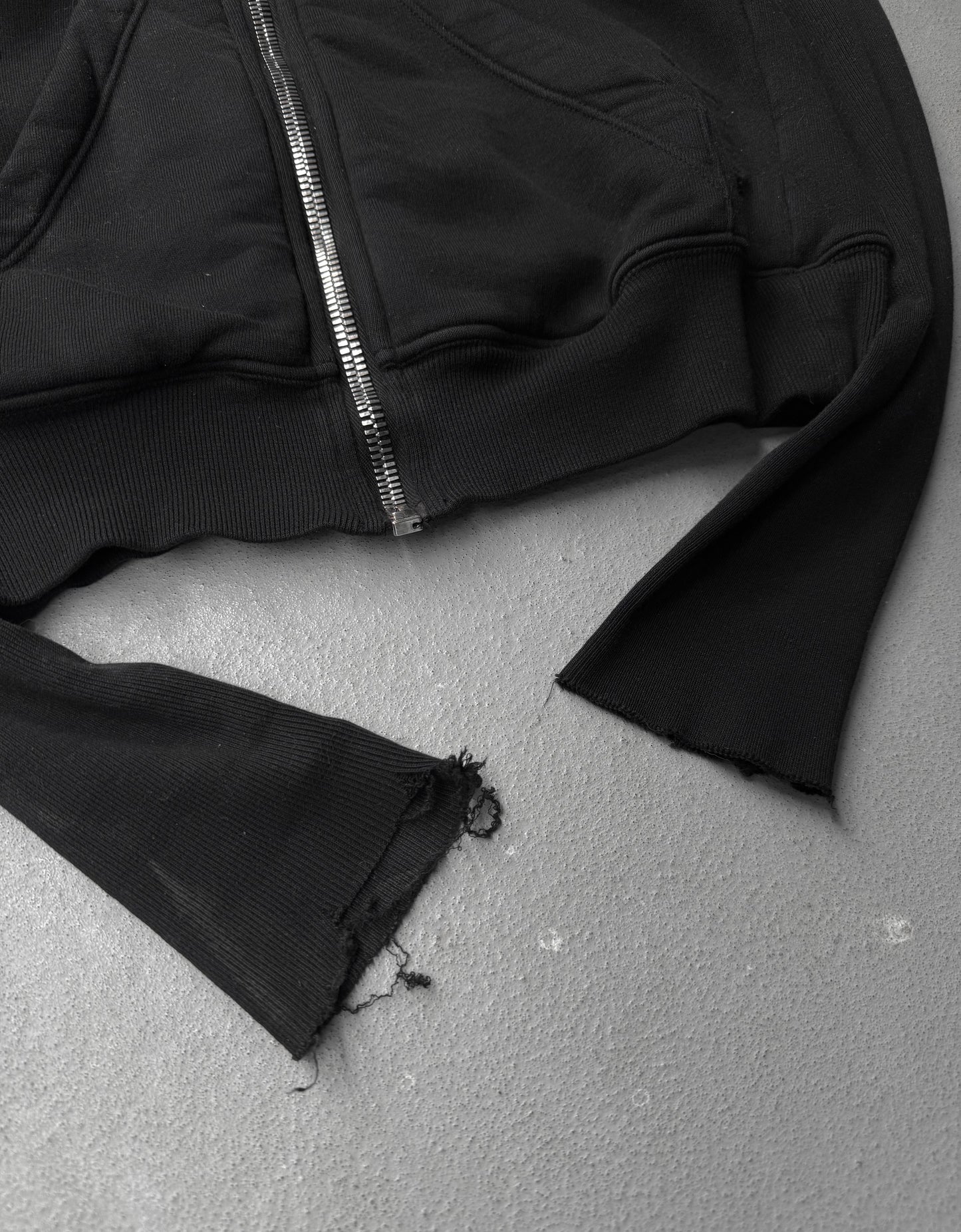 Rick Owens DRKSHDW SS17 "WALRUS" Wizard Mountain Fleece Hoodie detail | DRIEW GARMENTS