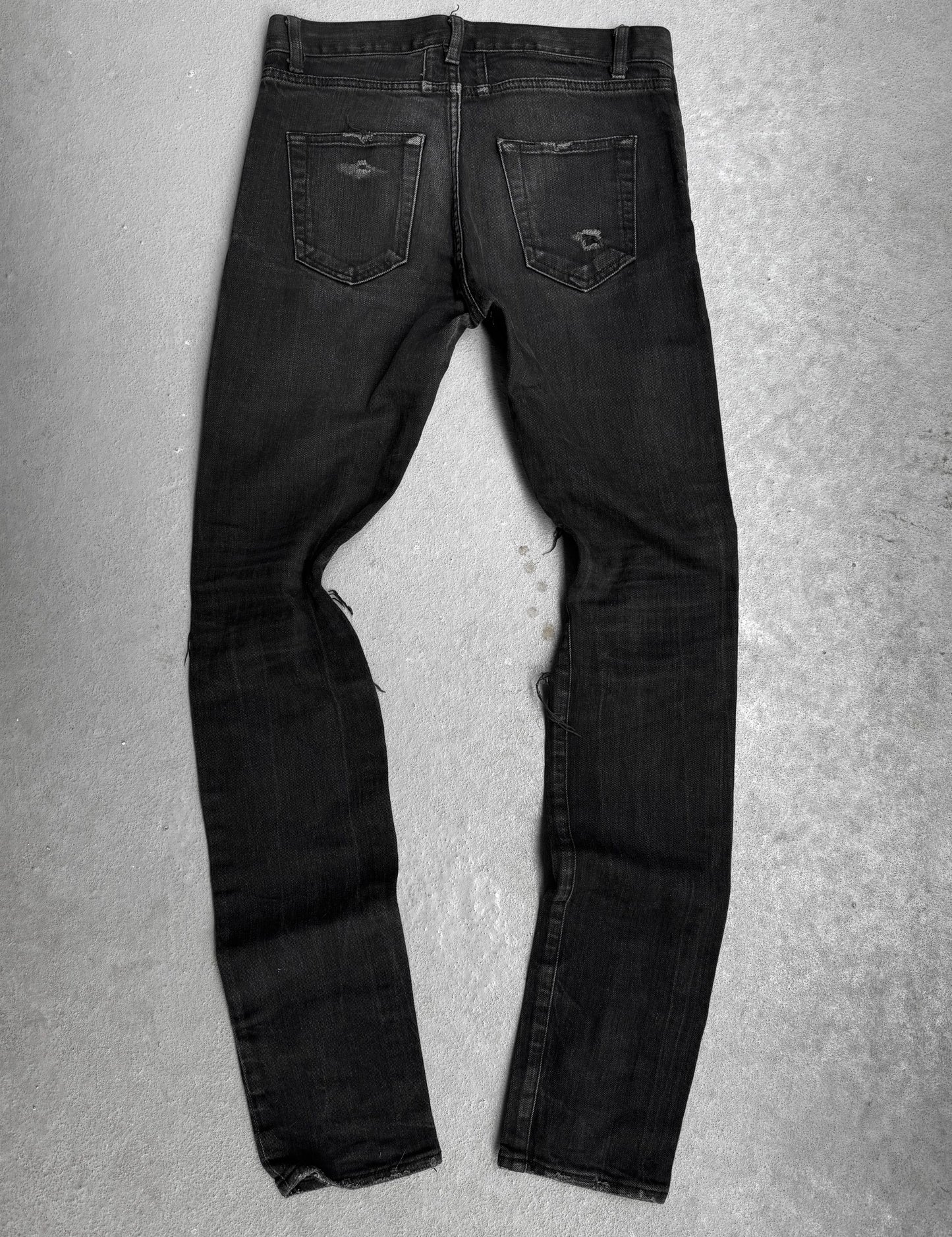 Saint Laurent Paris AW15 ‘D02’ Distressed Crash Skinny Denim