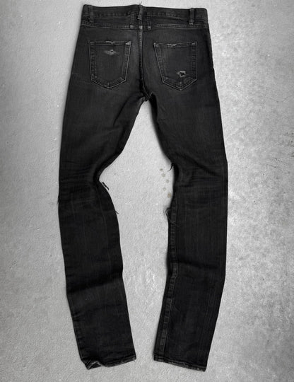 Saint Laurent Paris AW15 ‘D02’ Distressed Crash Skinny Denim