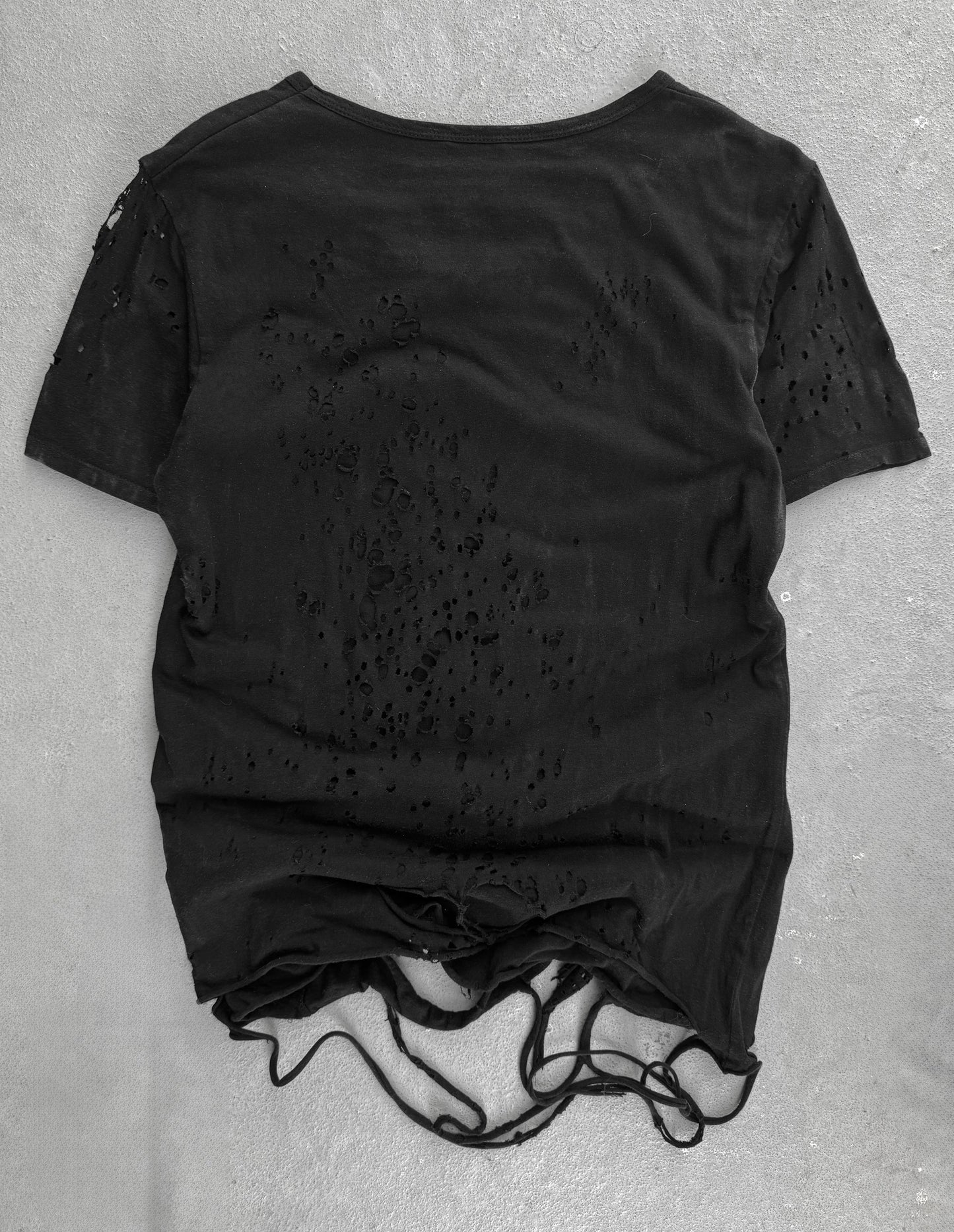 MiharaYasuhiro Early 00s Shotgun Distressed Double Layer T-shirt