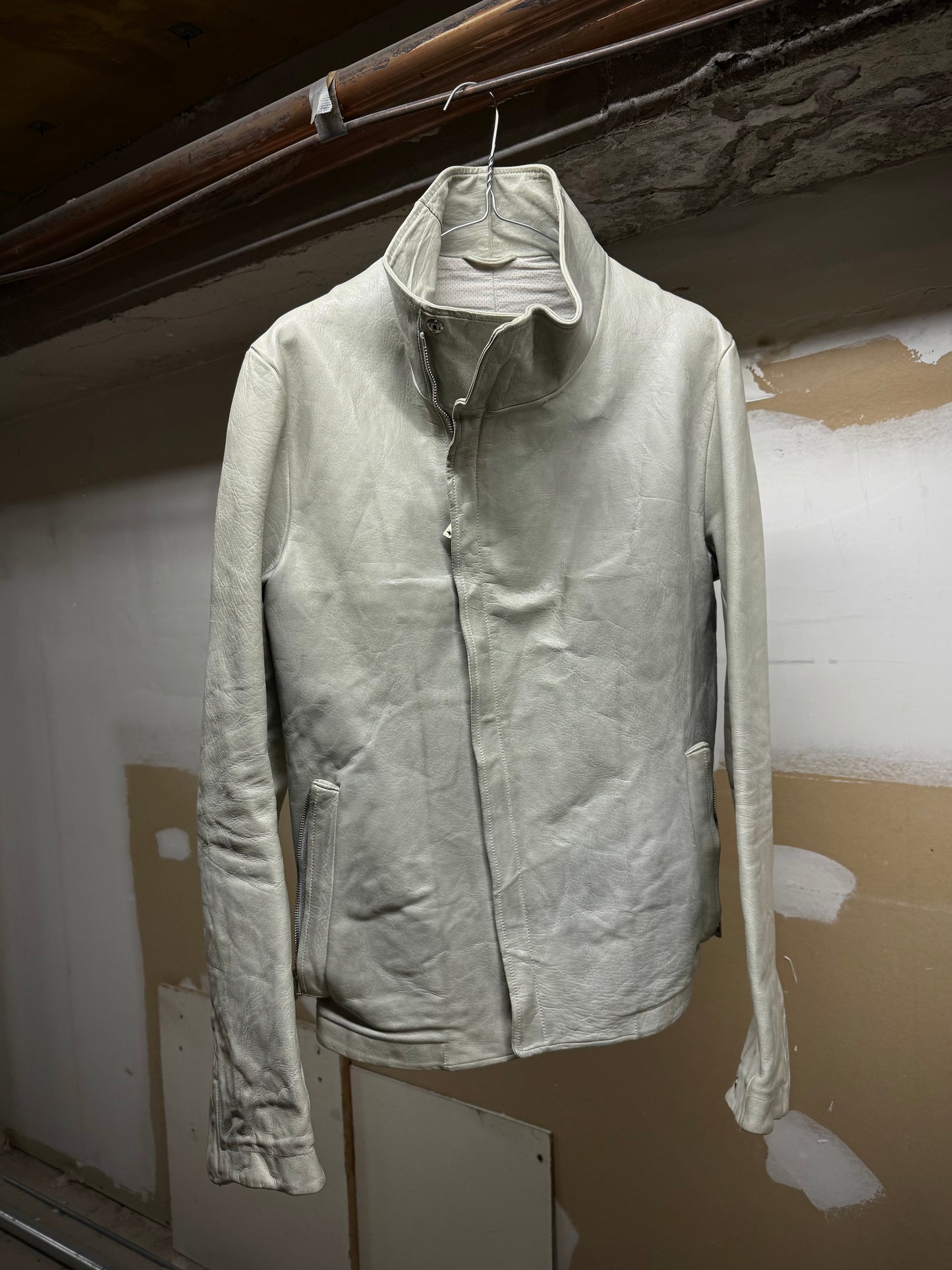 Carol Christian Poell 'LM/2599 BIAS-PTC/33' High Neck Bison Leather Jacket | Archive Fashion Toronto