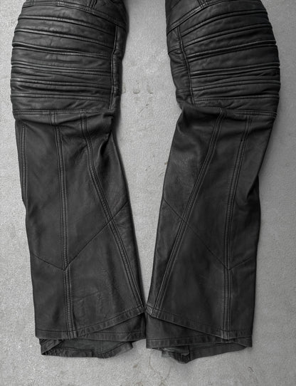 Yasuyuki Ishii Early 00s Padded Biker Sheepskin Leather Pants