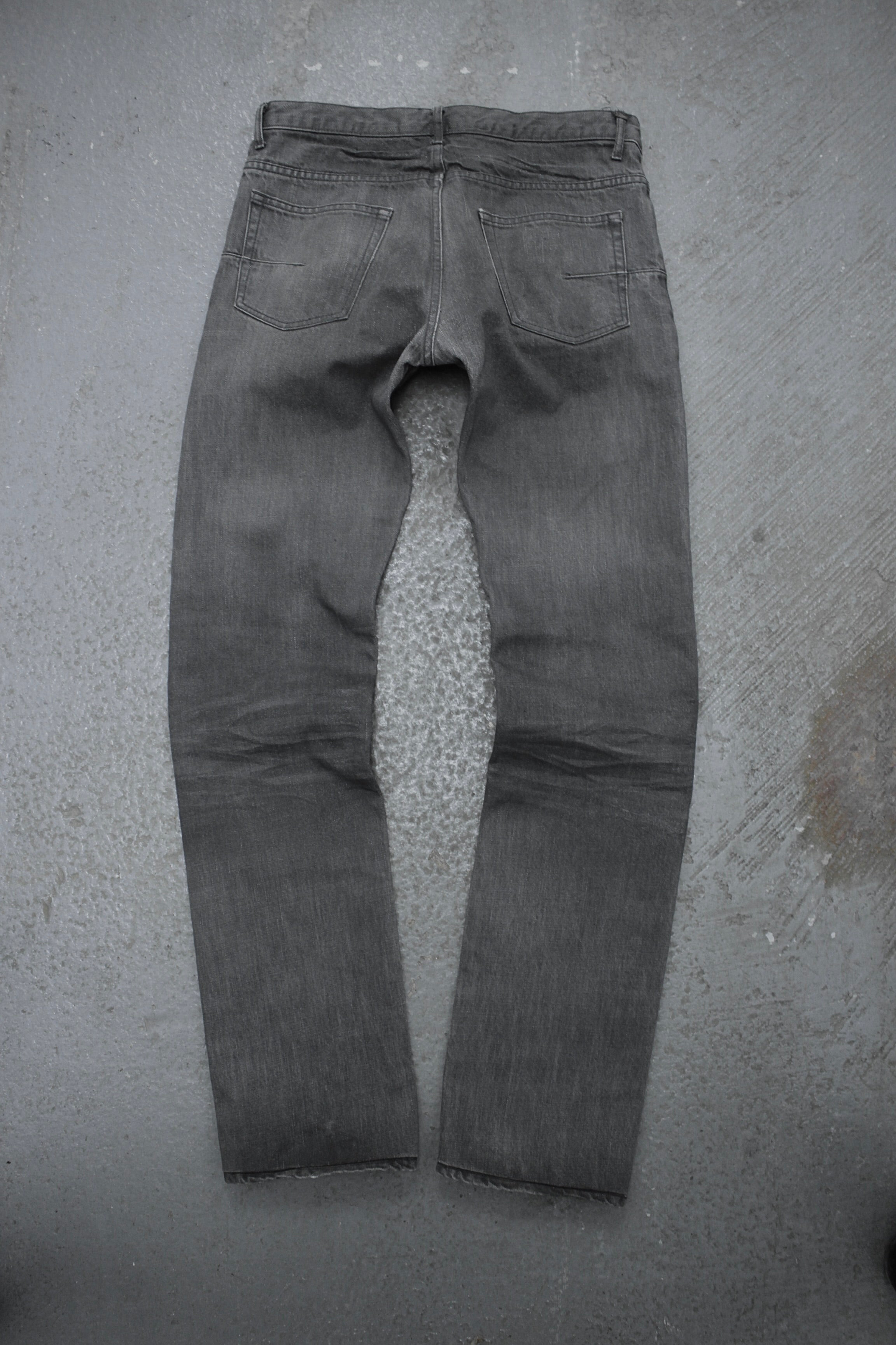 DIOR HOMME Early 00s Grey Glitter Bootcut Denim | DRIEW