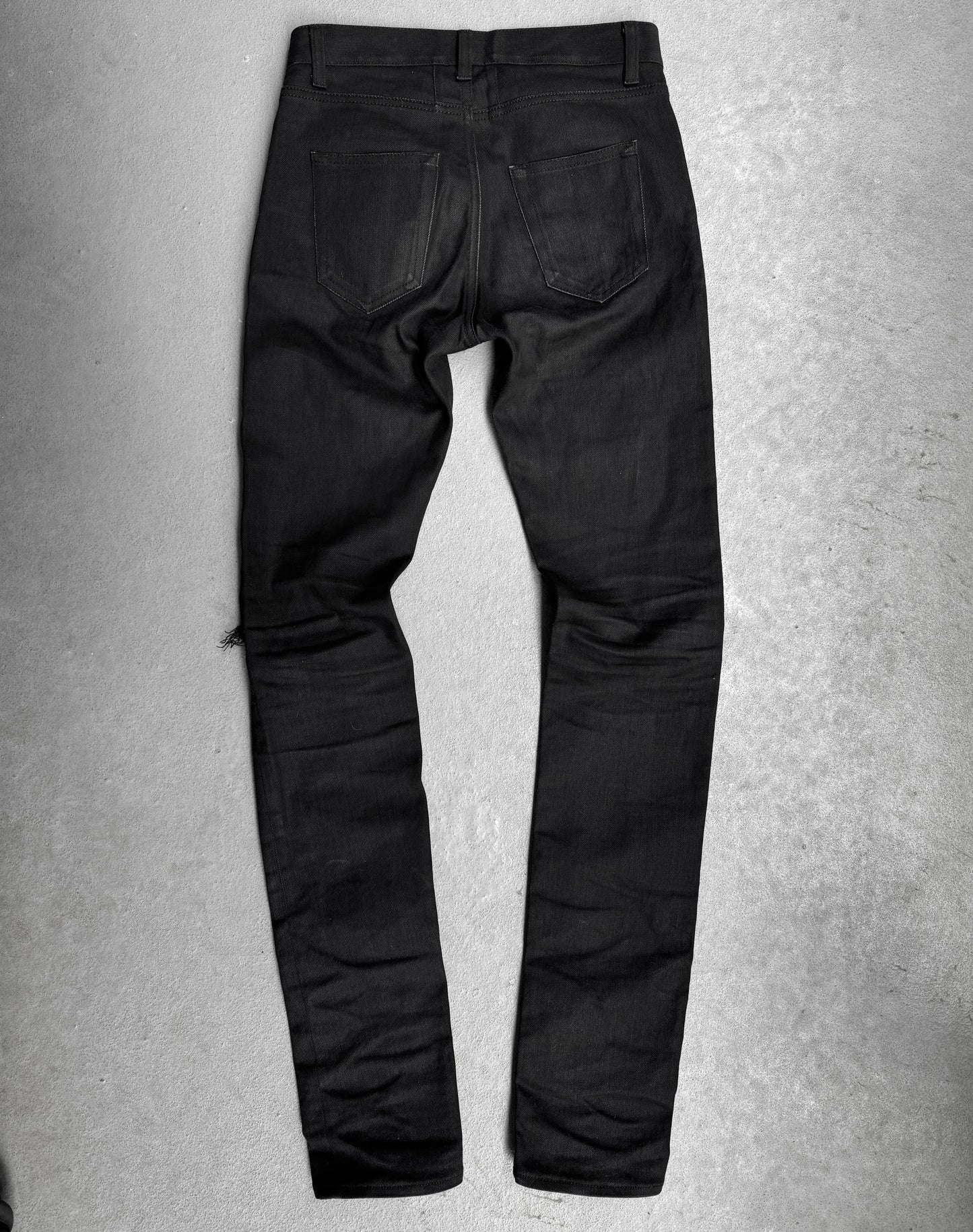 Saint Laurent Paris AW15 'D02' Distressed Black Skinny Denim