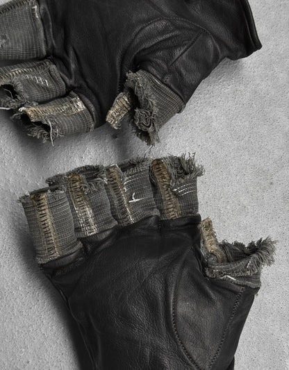 Carol Christian Poell 'AM/2457 ROOMS-PTC/12' Disparate Leather Gloves