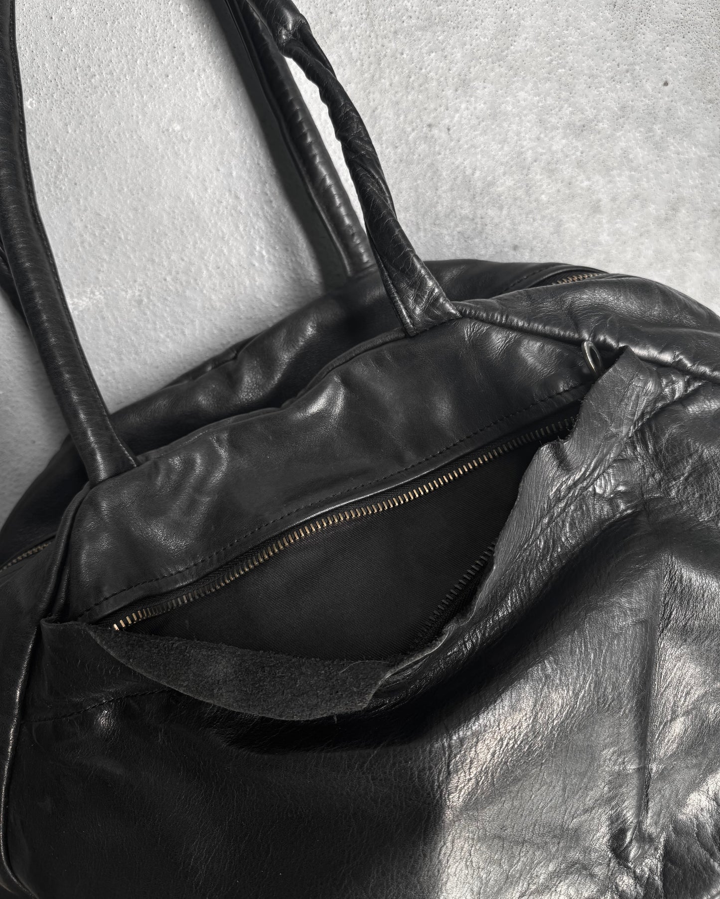 Jas M.B Early 00s Steerhide Leather Handbag