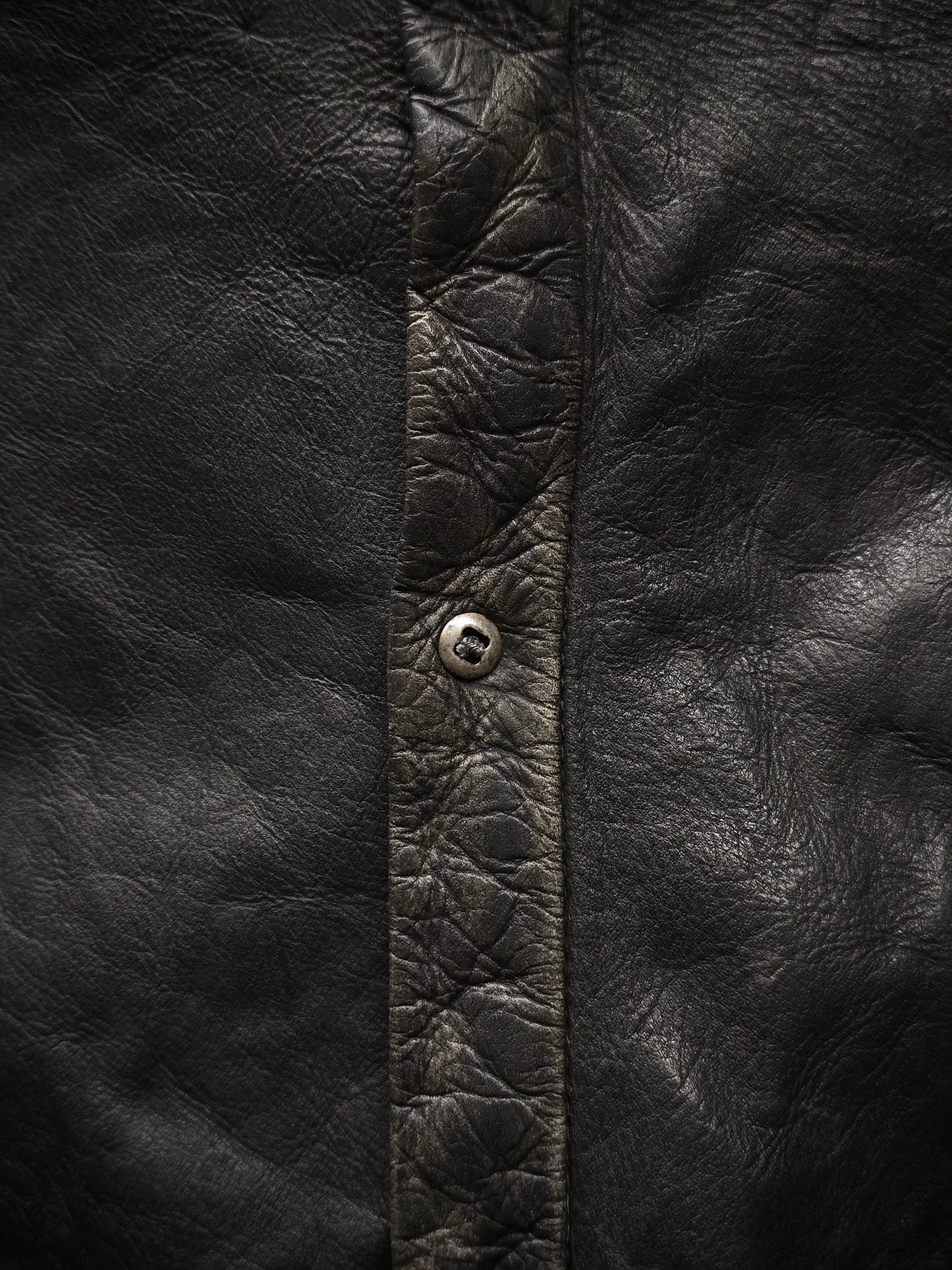 Carpe Diem AW02 "The Last Scene" Washable Cowhide Leather Shirt