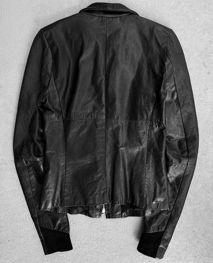 EKAM Early 00s Lambskin Leather Rider Jacket