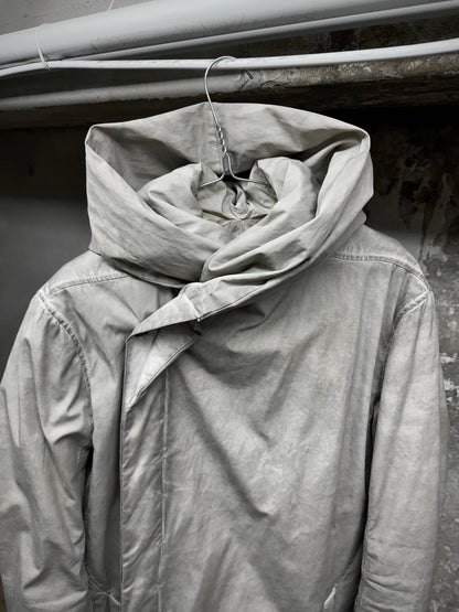 Rick Owens DRKSHDW AW10 "GLEAM" PEARL Hooded Padded Parka Coat detail | DRIEW GARMENTS