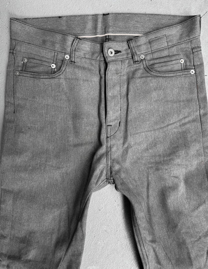Rick Owens DRKSHDW SS23 “EDFU” 16oz Japanese Raw Selvedge Flare ‘Jim Cut’ Denim