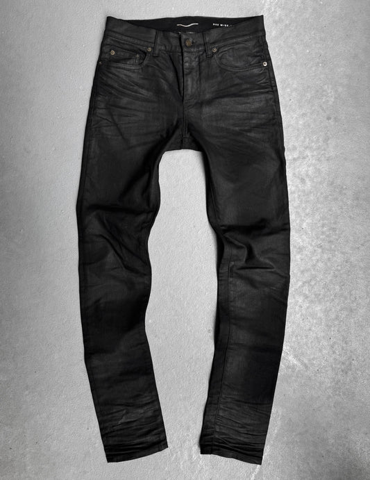 Saint Laurent Paris SS16 Waxed ‘D02’ Skinny Denim