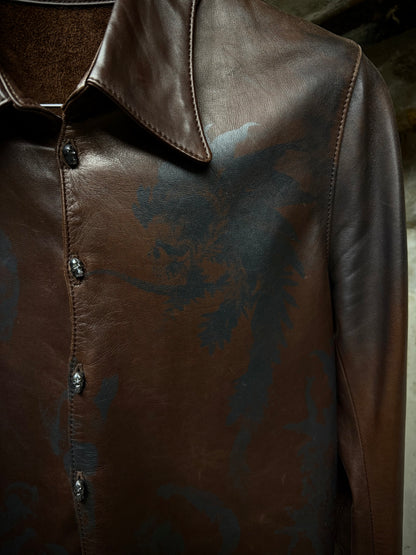 IfSixWasNine 'SHIRT GYPSY-G.0. J/M' Foliage Print Horse Leather Shirt detail | DRIEW GARMENTS