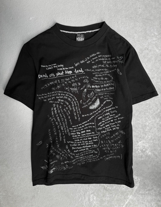 Number (N)ine SS08 “BIRDS” Neil Young Lyrics Graphic T-shirt