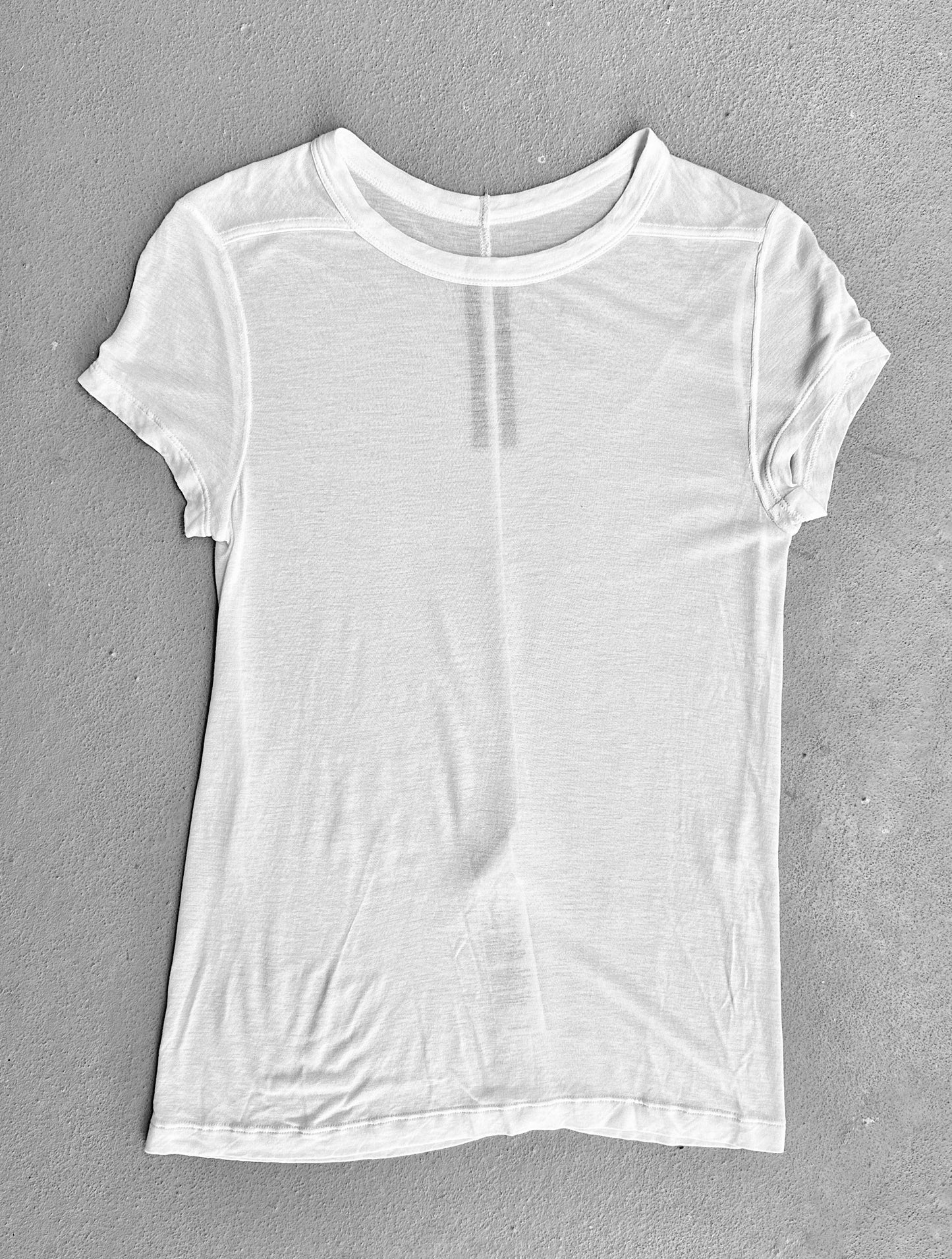 Rick Owens AW21 “GETHSEMANE” White Silk Level T-shirt