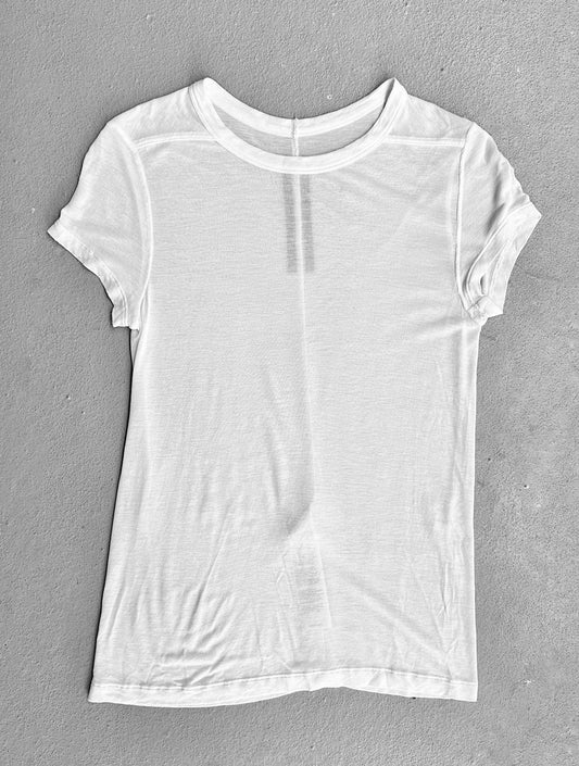 Rick Owens AW21 “GETHSEMANE” White Silk Level T-shirt