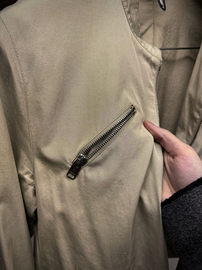 DIOR HOMME by Hedi Slimane SS07 “We Look Good Together”Beige Multi Zip Cropped Jacket detail | DRIEW GARMENTS
