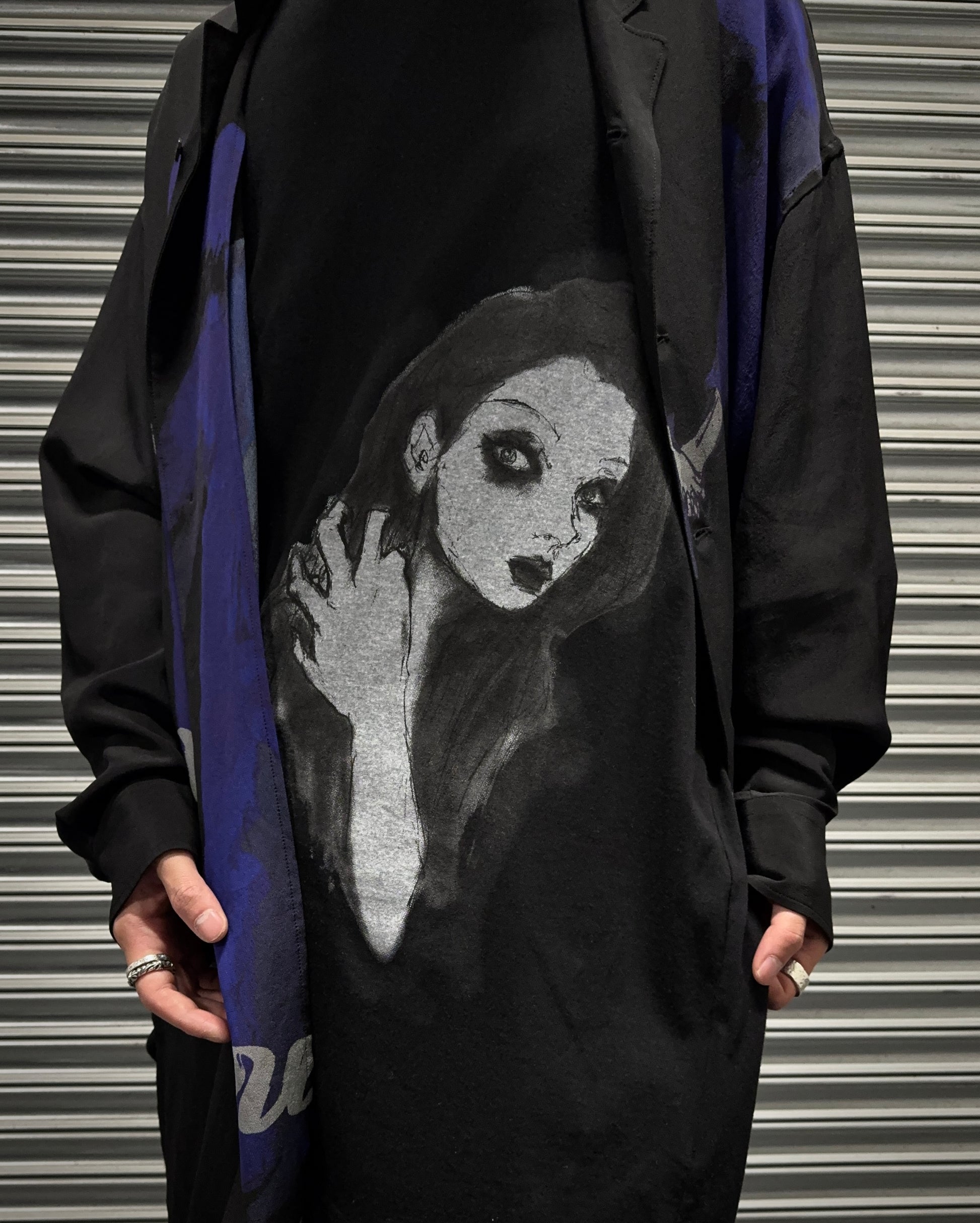 Yohji Yamamoto POUR HOMME SS22 'Gothic Girl' Graphic T-shirt – DRIEW