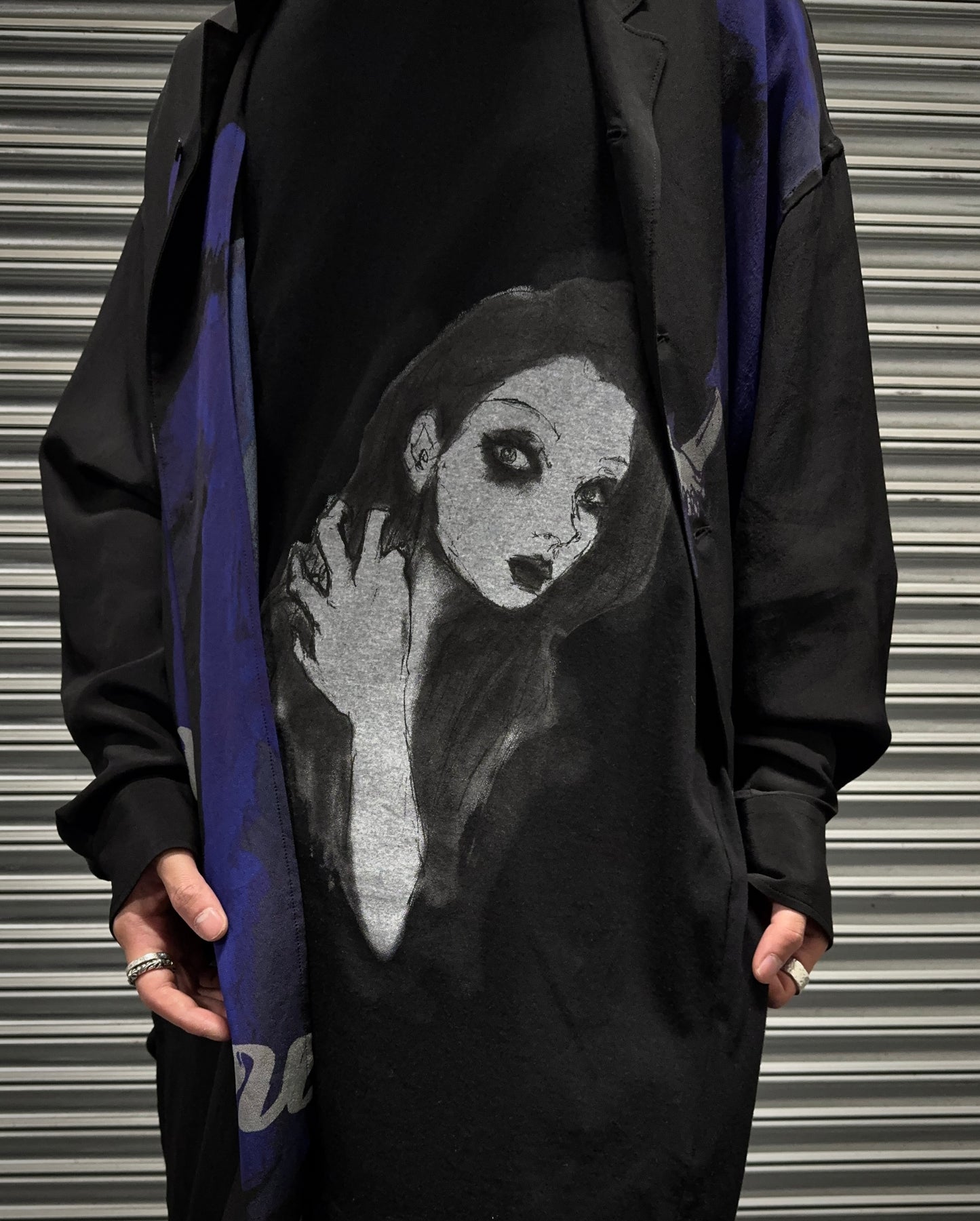 Yohji Yamamoto POUR HOMME SS22 ‘Gothic Girl’ Graphic T-shirt