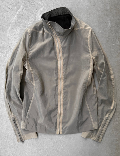 Rick Owens SS13 "ISLAND" PEARL Mollino Poly Zip-Up Jacket detail | DRIEW GARMENTS