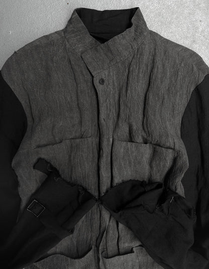 ODYN VOVK SS11 "FIVE" Double Layered Frayed Edge Buckle Cuff Shirt