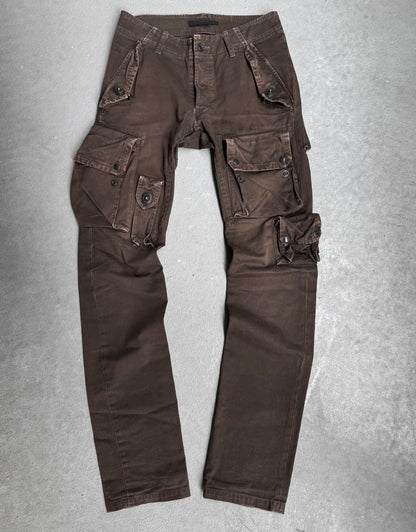 Julius_7 AW08 “Insanity in Industrial Inc. #2;” Cotton Gabardine Gasmask Cargo Pants